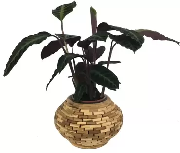 Pot leuca brick Ø39 H24 cm - naturel - afbeelding 3