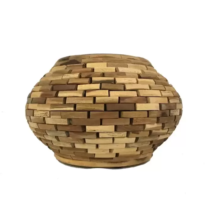Pot leuca brick Ø39 H24 cm - naturel - afbeelding 1