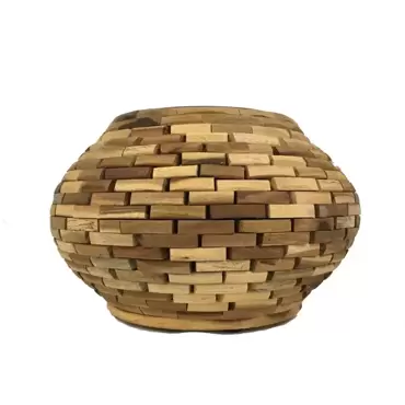 Pot leuca brick Ø39 H24 cm - naturel - afbeelding 3