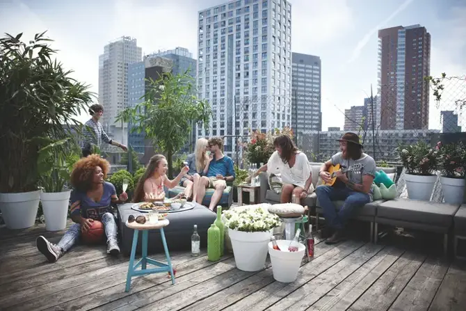 loft urban rond 25 wit sfeer, Elho, tuincentrumoutlet