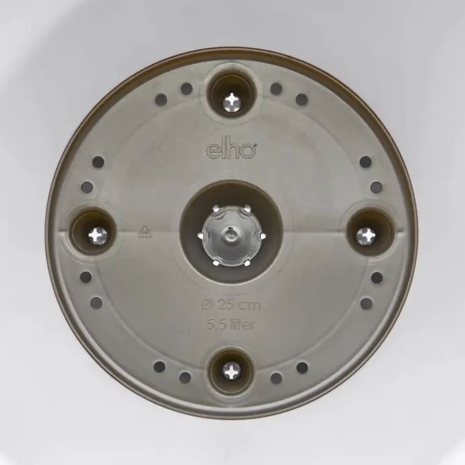 Pot loft urban rond d70cm wit detail, Elho, tuincenturmoutlet