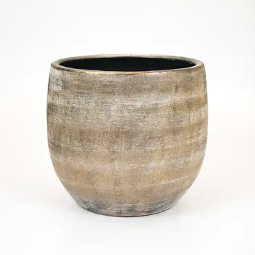 Pot miami d39h36cm brons, HS Potterie, tuincentrumoutlet.com