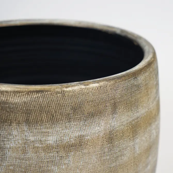 Pot miami d39h36cm brons, HS Potterie, tuincentrumoutlet.com