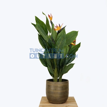 Pot mira d39h36cm industrieel goud sfeer, Floran, www.tuincentrumoutlet.com