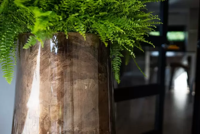 Pot op voet kya d50h100cm darkroast, Ter Steege, www.tuincentrumoutlet.com