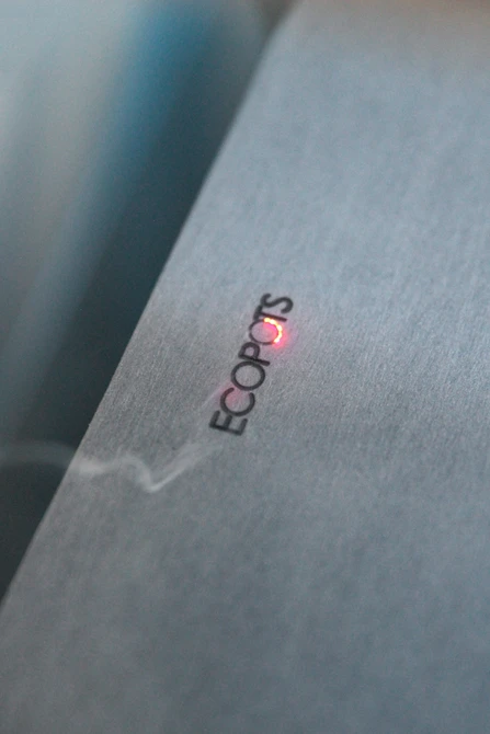 Pot oslo d16cm taupe detail, Ecopots, tuincentrumoutlet.com