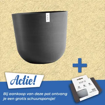 Pot oslo d65cm donkergrijs - afbeelding 1