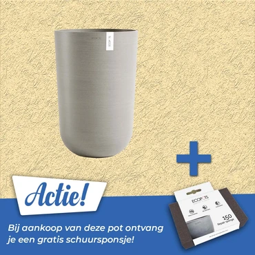 Pot oslo high d52cm taupe actie, Ecopots, tuincentrumoutlet.com