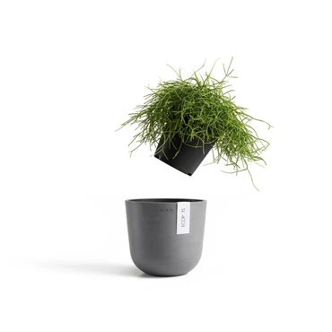 Pot oslo mini donkergrijs d19cm, Ecopots, Tuincentrumoutlet