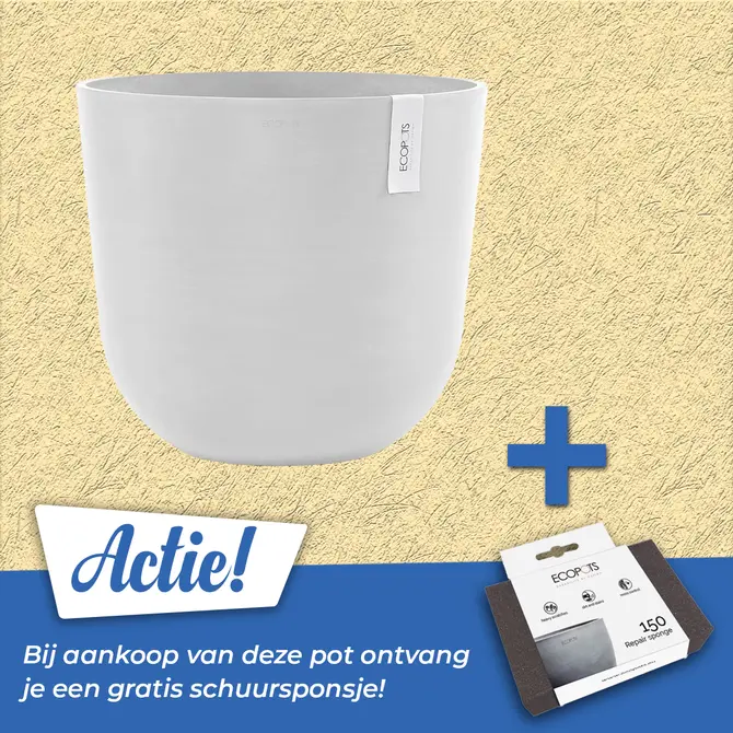 Pot oslo puur wit d45cm - afbeelding 1