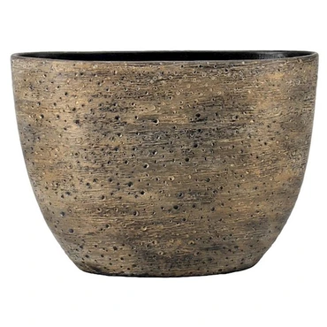 Pot ovaal aveiro 50x20x36 bruingoud, Floran, tuincentrumoutlet.com