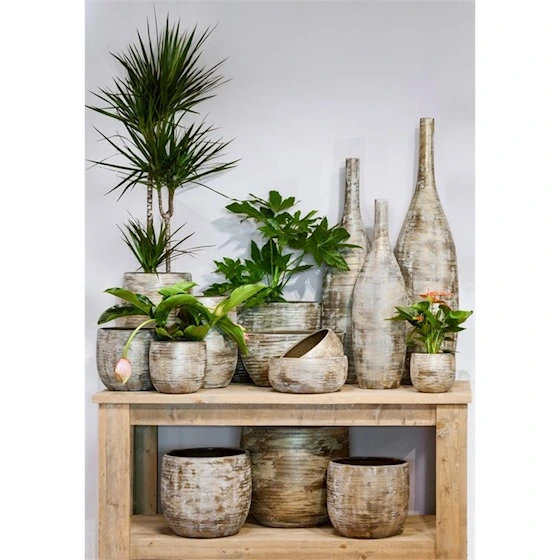 Pot ovaal funchal 49x20x25cm bruin - afbeelding 2