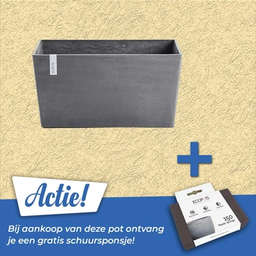 Pot paris l60cm d. grijs actie, Ecopots, tuincentrumoutlet.com