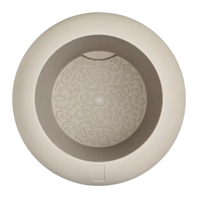 Pot pc amber roll d43h58cm b.beige binnenkant, Elho, tuincentrumoutlet