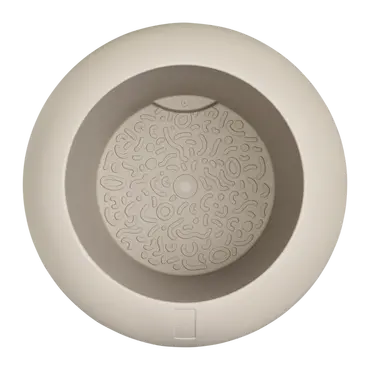 Pot pc amber roll d43h58cm b.beige binnenkant, Elho, tuincentrumoutlet