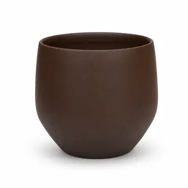 Pot petra d27h24cm choco bruin, HS Potterie, tuincentrumoutlet.com