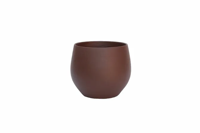 Pot petra d33h31cm choco bruin, HS Potterie, tuincentrumoutlet.com