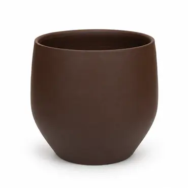 Pot petra d33h31cm choco bruin, HS Potterie, tuincentrumoutlet.com