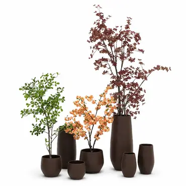 Pot petra d33h31cm choco bruin sfeer 2, HS Potterie, tuincentrumoutlet.com