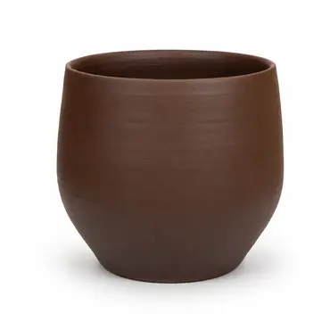 Pot petra d39h35cm choco bruin, HS Potterie, tuincentrumoutlet.com