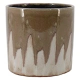 Pot porches d17h17cm taupe - afbeelding 1