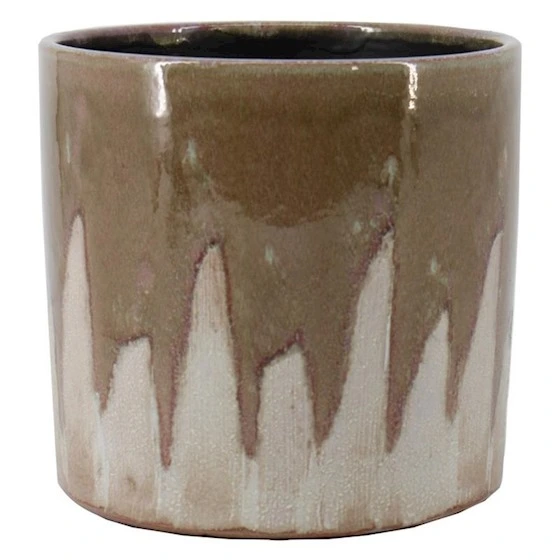 Pot porches d24h24cm taupe - afbeelding 1