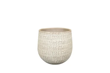 Pot renzo  d15h13cm zand, Ter Steege, tuincentrumoutlet.com