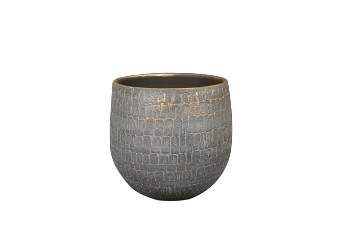 Pot renzo d18h16cm antraciet, Ter Steege, tuincentrumoutlet.com