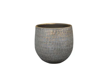 Pot renzo d18h16cm antraciet, Ter Steege, tuincentrumoutlet.com