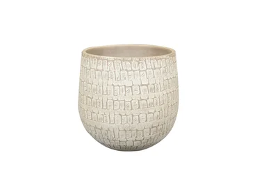 Pot renzo  d22h20cm zand, Ter Steege, tuincentrumoutlet.com