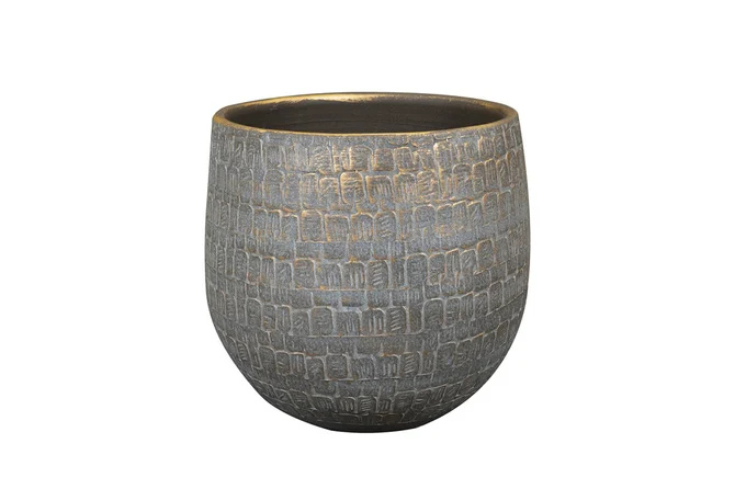 Pot renzo d26h26cm antraciet, Ter Steege, tuincentrumoutlet.com
