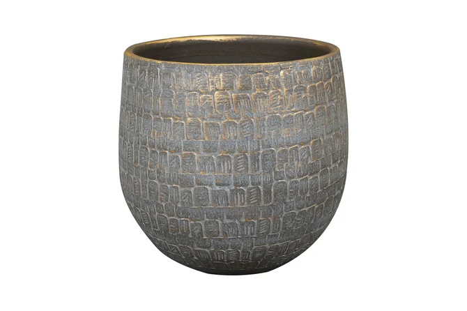 Pot renzo d31h28cm antraciet, Ter Steege, tuincentrumoutlet.com