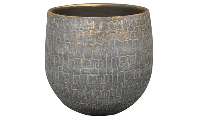 Pot renzo d36h32cm antraciet, Ter Steege, tuincentrumoutlet.com