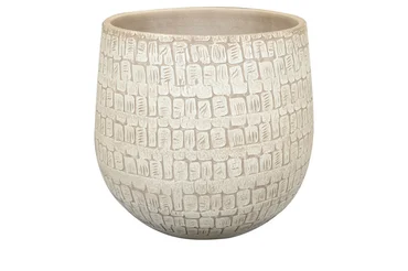 Pot renzo  d36h32cm zand, Ter Steege, tuincentrumoutlet.com