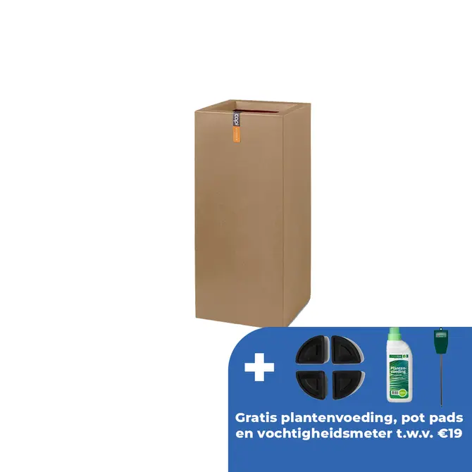 Pot rh smooth nl 36x36x79cm beige - afbeelding 1