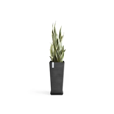 Pot rotterdam donkergrijs l32b32h70, Ecopots, Tuincentrumoutlet