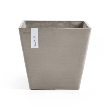 Pot rotterdam taupe l30b30h27cm, Ecopots, tuincentrumoutlet