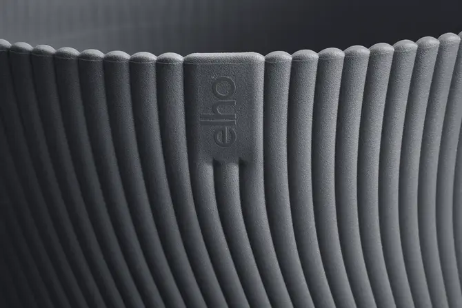 Pot sereh d30cm antraciet detail, Elho, tuincentrumoutlet.com