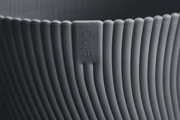 Pot sereh d40cm antraciet detail, Elho, tuincentrumoutlet.com