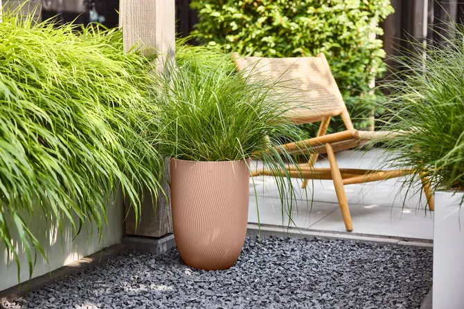 Pot sereh hg d30cm koele klei sfeerfoto, Elho, tuincentrumoutlet.com