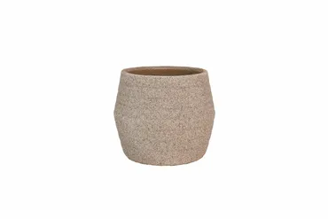 Pot sion d28h26cm zand creme, HS Potterie, tuincentrumoutlet.com