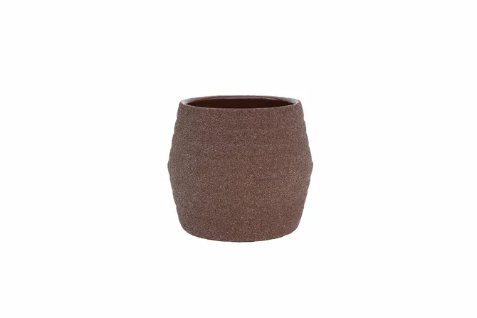 Pot sion d32h30cm zand bruin, HS Potterie, tuincentrumoutlet.com