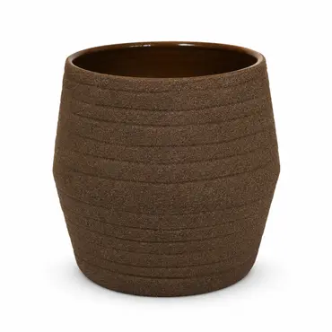 Pot sion d32h30cm zand bruin, HS Potterie, tuincentrumoutlet.com