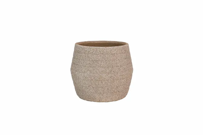 Pot sion d32h30cm zand creme, HS Potterie, tuincentrumoutlet.com