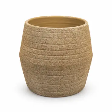 Pot sion d32h30cm zand creme, HS Potterie, tuincentrumoutlet.com
