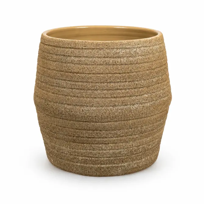 Pot sion d39h36cm zand creme, HS Potterie, tuincentrumoutlet.com