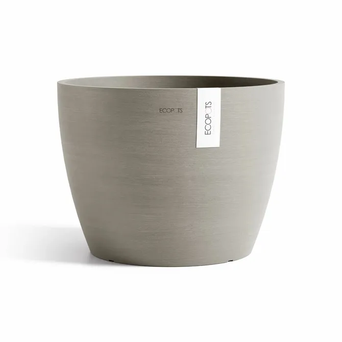 Pot stockholm 40cm taupe, Ecopots, tuincentrumoutlet.com