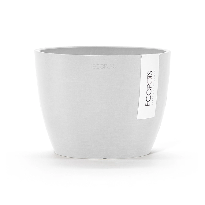 Pot stockholm d16cm puur wit, Ecopots, tuincentrumoutlet.com