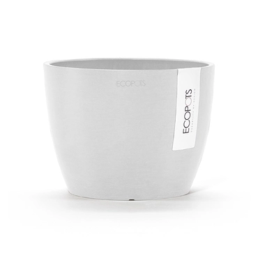 Pot stockholm d16cm puur wit, Ecopots, tuincentrumoutlet.com