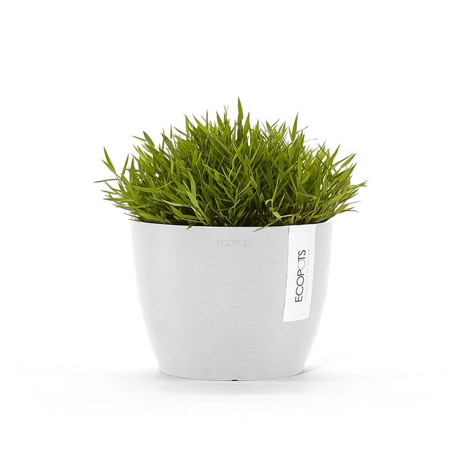 Pot stockholm d16cm puur wit sfeer, Ecopots, tuincentrumoutlet.com